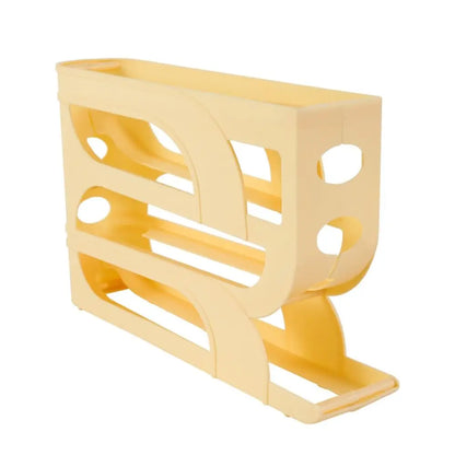 Automatic Egg Roller Rack for Refrigerator – 3- or 4-Layer Space-Saving Egg Organizer (Holds 20/30 Eggs)