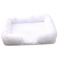 Plush Dog Bed with Removable Cover – Thickened Winter Pet Sofa Pad, Square, Small & Large