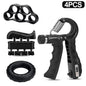 Adjustable Hand Gripper 10–60 kg (22–132 lb) Heavy-Duty Grip Strength Trainer — Wrist & Finger Exerciser with Accessories