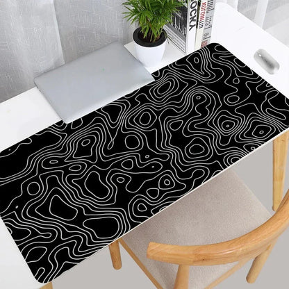 Black-and-White Topographic Mouse Pad, 3 Sizes