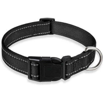 Reflective Adjustable Nylon Dog Collar Strap – Safety Traction Rope