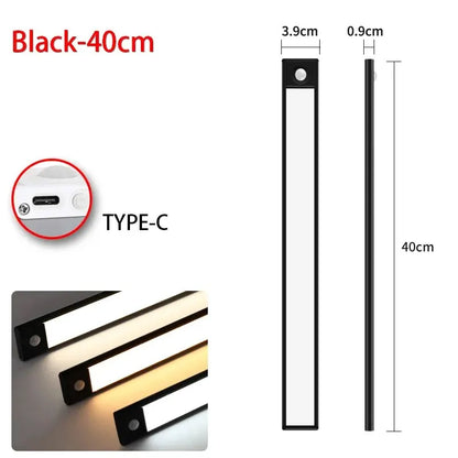 Rechargeable Motion Sensor LED Night Light Rectangle 50cm (19.7 in) Emergency Light