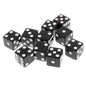 10-Piece Acrylic D6 Dice Set 16mm (0.63 in) – Carved Six-Sided Game Dice for RPG, Dungeons & Dragons & Board Games