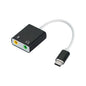 USB-C to 3.5mm Audio Adapter External USB Sound Card — Headphone & Mic Jack for Laptop MacBook Pro