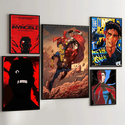 Super-Man Us Anime I-Invincible Poster HD Posters Home Room Bar Cafe Decor Art Wall Painting Picture
