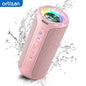 40W Portable Bluetooth Speaker - IPX7 Waterproof, Deep Bass, 30H Playtime, LED Light Show, 3 EQ Modes, Bluetooth 5.3, TF/AUX