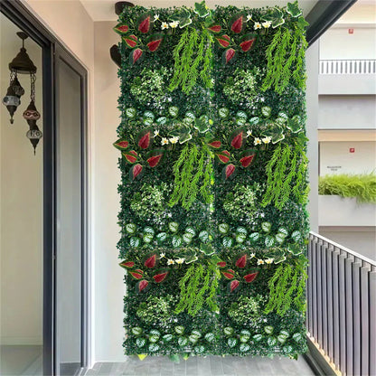 Artificial Ivy & Fern Leaf Wall Panel Plastic Greenery Backdrop for Weddings Parties Events Outdoor/Indoor Decor Party Backdrop