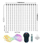 400 LED Smart Curtain Fairy Lights 2 x 2 m (6.6 x 6.6 ft) RGBIC App & Remote Control with Music Mode Window Holiday LED Decor