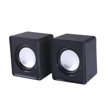 Mini USB Computer Speakers 2.0 Stereo - Portable PC Laptop Desktop Sound System, 3W x2