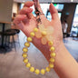 Colorful Macaron Bead Phone Lanyard Wrist Strap - Anti-Lost Short Handheld Mobile Chain for Women