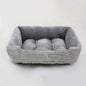 Plush Square Pet Bed for Dogs & Cats, Calming Kennel Sofa Cushion in Multiple Sizes (XS-XXL)