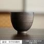 Japanese Style Rough Pottery Espresso & Gongfu Tea Cup Retro Ceramic Mug for Office and Home