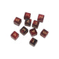 10-Pack 15mm (0.59 in) Multicolor Acrylic 6-Sided Cube Dice Set for Tabletop Games & Parties