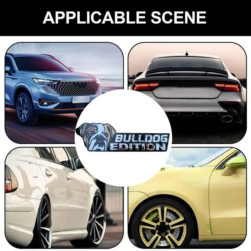 Funny Dog Acrylic Car Badge Sticker