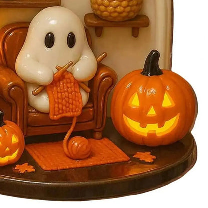 2D Halloween Ghost Hanging Ornament - 8 x 5 cm