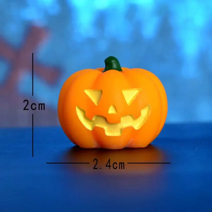 Halloween Resin Miniature Figurines - Pumpkin & Ghost Styles