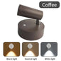 USB Rechargeable Magnetic LED Cordless Wall Light – Touch Dimmable Bedside Reading Lamp (Black/Gold/Silver/Orange/Coffee/White)