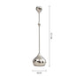 Silver Stainless Steel Candle Holder — Metal Candlestick for Home, Dining & Wedding Decor