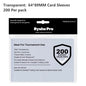 25-Pack 3 x 4 in (76 x 102 mm) 35PT Toploader Card Sleeves - Rigid Hard Card Protectors for MTG TCG Pokémon Trading Cards