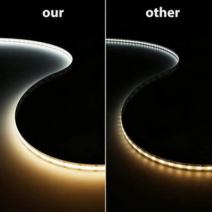 A-Convey 24V COB LED Strip Lights – Dimmable 2700K–6500K, Bluetooth App & RF Remote, 5M or 10M, Cuttable for Kitchen, Cabinet & Home Decor