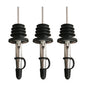 3-Pack Stainless Steel Bottle Pourer Spouts with Stoppers - Wine & Olive Oil Dispenser