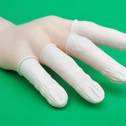 Sterile Disposable Powder-Free Latex Finger Cots - Fingertip Protectors for Watch Repair and Electronics