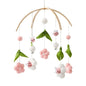 Wooden Baby Crib Mobile with Music Box Bell