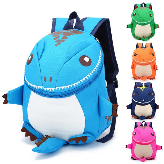 Dinosaur Kids Backpack Waterproof Oxford Nylon School Bag for Kindergarten — 30 x 21 cm (11.8 x 8.3 in)