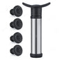 Wine Vacuum Stopper – Black Silicone Rubber Wine Saver Bottle Stopper, Fits 20–25 mm (0.79–0.98 in)
