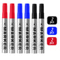 Waterproof Black Permanent Paint Marker - Quick-Dry Oil-Based Pen for Tires, Metal & Glass