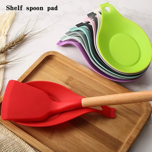 Silicone Spoon Rest – Heat-Resistant Utensil Cushion for Kitchen, Easy-Clean Spoon Holder