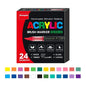 Acrylic Paint Pens Brush Tip - 12–120 Colors for Rock Painting, Wood, Canvas, Stone & DIY Crafts
