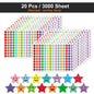 450-3000 Sheet Happy Face Stars Reward Sign Stickers Pack DIY Skateboard Suitcase Stationery Decals Decor Phone Laptop Gift Toys