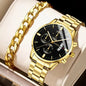 Women's Fashion Round Quartz Bracelet Watch - 41mm Numberless Dial, 220mm (8.66in) Band