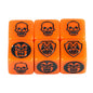 6-Pack 16mm D6 Game Dice - Transparent, Opaque & Marble Colors for Board Games & Tabletop RPGs