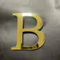 Gold Mirror 3D Letter Wall Stickers – Acrylic Peel & Stick Decor
