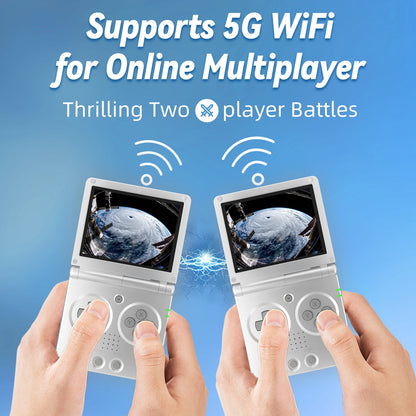 Anbernic RG35XXSP Flip Handheld Game Console - 3.5" IPS, Linux 64-bit, Magnetic Clamshell, Wi-Fi, HDMI, 8hr Battery