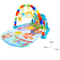 Musical Baby Activity Gym Play Mat with Light-Up Piano Keyboard and Hanging Toys