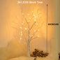 144 LED Birch Tree Light Warm White - USB & Battery Powered, 60 x 10 cm (23.6 x 3.9 in) Holiday Tabletop Decor for Christmas, Halloween, Easter
