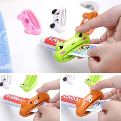 Animal Toothpaste Squeezer Tube Roller – Cute Cartoon Toothpaste Dispenser for Bathroom