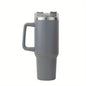40oz Vacuum Insulated Tumbler with Handle & Straw Lid | Stainless Steel Travel Bottle