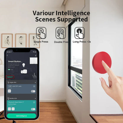 Zigbee Smart Wireless Button Switch - Smart Scene Controller for Voice Assistants
