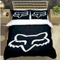 Cartoon Fox 3-Piece Microfiber Duvet Cover Set for Kids & Teens — Twin/Full/Queen/King Options