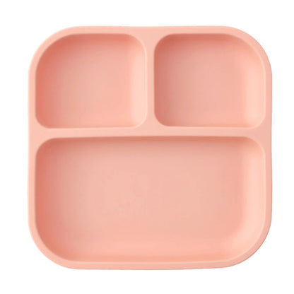 Color Kids Silicone Divided Suction Plate BPA-Free Toddler Dish