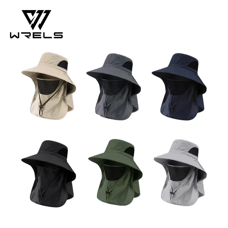 UV Protection Sun Hat with Neck Flap – Outdoor Fishing, Hiking & Camping Cap for Men & Women, Bucket Hat Visor, 6 Colors