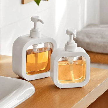 Large-Capacity Refillable Soap Dispenser Bottle – Clear Plastic Pump, 1 or 2 Pack for Travel, Kitchen & Bathroom