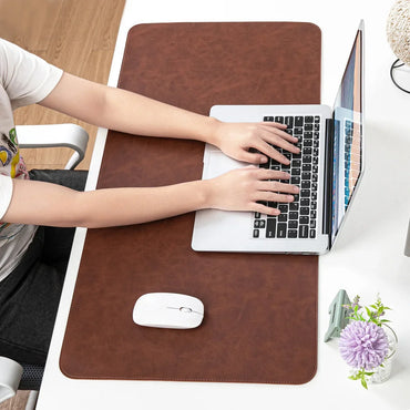 Waterproof PU Leather Desk Pad – Large Non-Slip Mouse Pad & Keyboard Mat for Computer and Laptop, Easy-Clean Protective Desk Mat