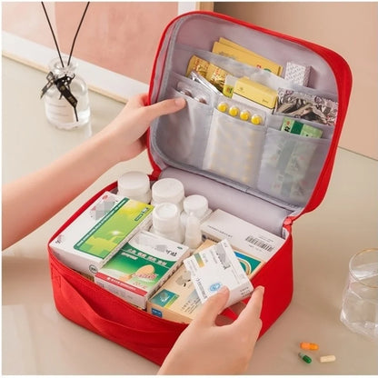 3-Pack Portable First Aid Organizer Bag for Emergency, Travel, Camping & Home