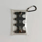 Portable Transparent Coin Clip Organizer Wallet – Small PVC Travel Coin & Card Holder