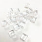 50-Pack 8mm Acrylic Cube Dice (0.31in) – 25 Translucent Colors Clear Game Pieces for Board Games & Crafts